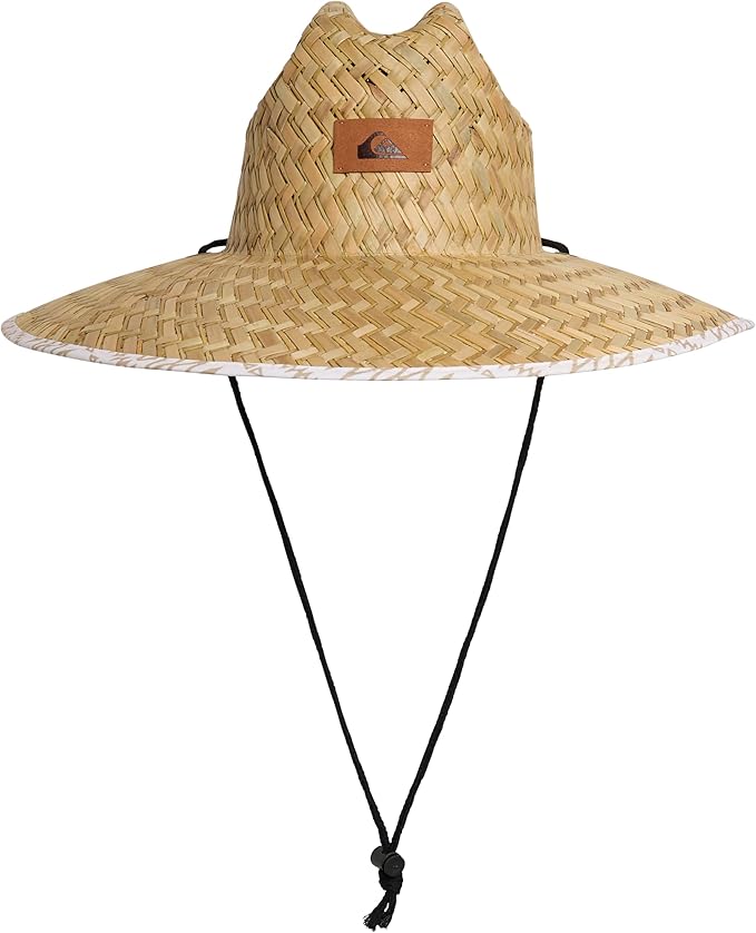 Quiksilver Men's Wide Brim Outdoor Lifeguard Straw Sun Hat