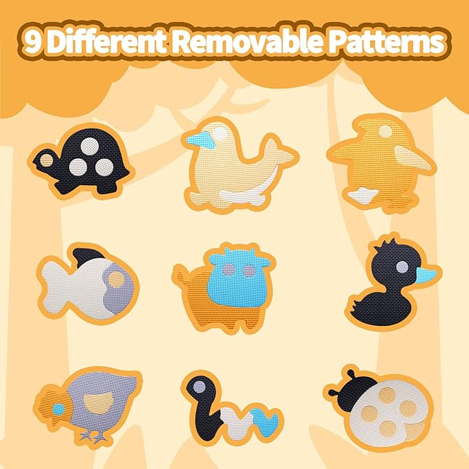 Coolcandy Baby Play Mat, 25Pcs Interlocking Puzzle Floor Mat, with Safety Fence - 0.4" Thick Non-Toxic EVA Foam Play Mat, for Infants & Toddlers 3-36 Months, Soft Puzzle Tiles for Play Areas