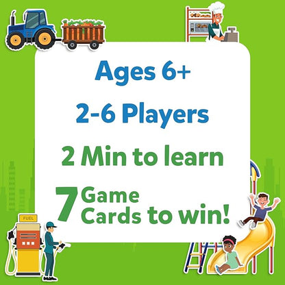 Skillmatics Guess in 10 Around Town, Perfect for Boys, Girls, Kids, and Families Who Love Card Games, Board Games, Travel Friendly, Gifts for Ages 6, 7, 8, 9 & Up