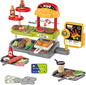 Kids BBQ Grill Play Set: Coffee, Card Reader, Cash Register, Play Food (Grilled Fish, Wings, Kebabs, Sausages), Play Money - Educational Toy Kitchen Ages 3+