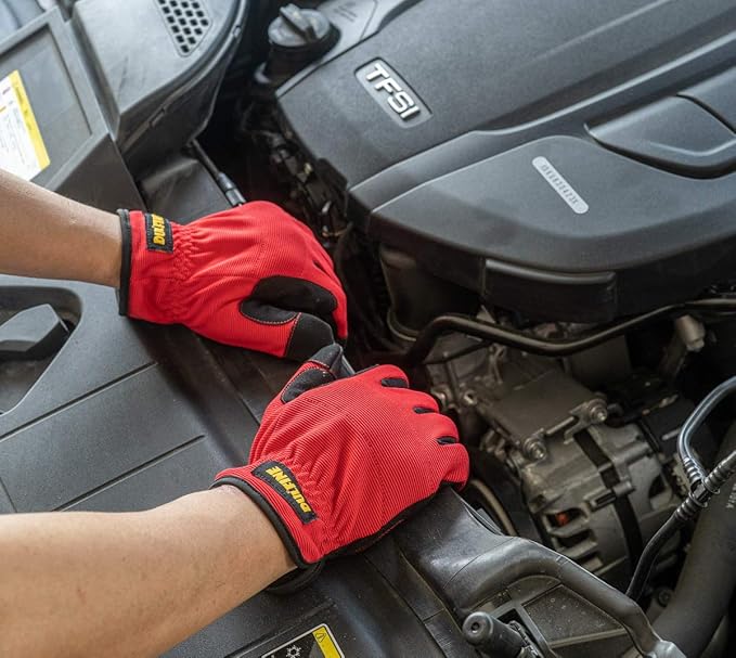 DULFINE High Performance Work Gloves For Men(3 Pairs Pack), High Dexterity Touch Screen For Multipurpose,Excellent Grip (Extra Large)