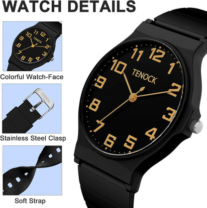 Kids Analog Watch Boys Girls, 30M Waterproof, Sports Watch for Boys, Easy to Read Children's Thin Dial Wrist Watches with Soft Band, for Ages 5-15 Kids Great Birthday Gifts Christmas Day