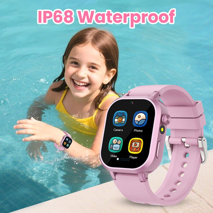 Waterproof Smart Watch for Kids Girls Ages 5-12 with 39 Games, HD Camera, Video, Music, Habit Tracking, Alarm, Pedometer, Kids Smart Watch Chrismars Birthday Gift for Girls Age 5 6 7 8(Pink)
