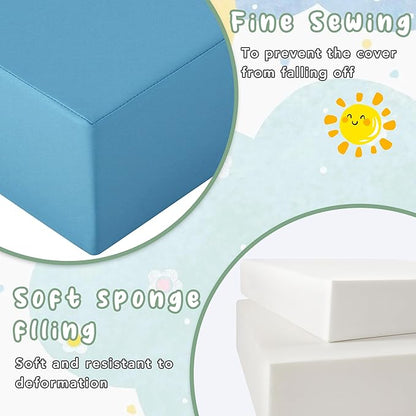 Merax Climbing Toys for Toddlers, Soft Climb and Crawl Playset Indoor Baby Soft Foam Blocks for Climbing, Crawling, 6-Piece