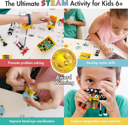 The Off Bits Educational STEM Toys for 6+: Robot Toy Building Sets, 3-in-1 Engineering Kit for Boys and Girls, Build Your Own STEM Building Toys with Endless Possibilities (Educational Kit)
