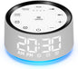 Brown Noise Machine Alarm Clock Sound White Noise Machine Night Light with 30 Sleeping Sounds for Baby Kids Adults 2 Alarms Backup Battery 32 Level Volume 15 Wake up Sounds for Mild Heavy Sleeper