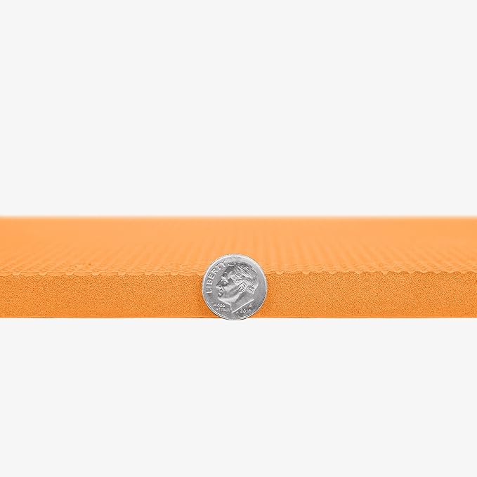 FlooringInc's 1/2" Soft Non-Toxic Baby Play Mat, Toddler Playmat, Colorful Puzzle PlayMat, Floor Mats for Kids & Babies, EVA Foam Interlocking Tiles for Nursery & Playroom | Orange, 35 Tiles, 140 SqFt