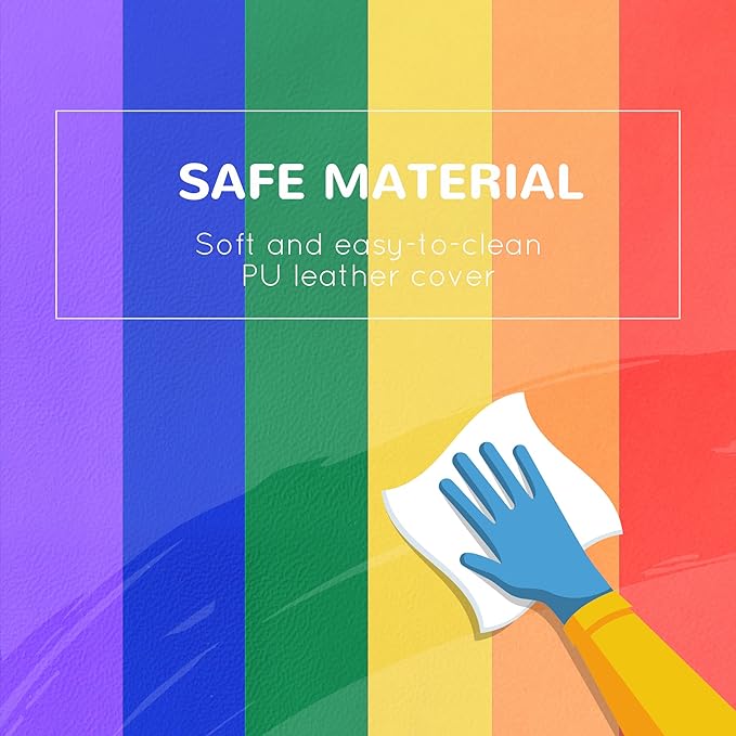 Soozier 12 Piece Soft Play Blocks, Soft Foam Toy Building and Stacking Blocks Compliant Learning Toys for Toddler Baby Kids Preschool