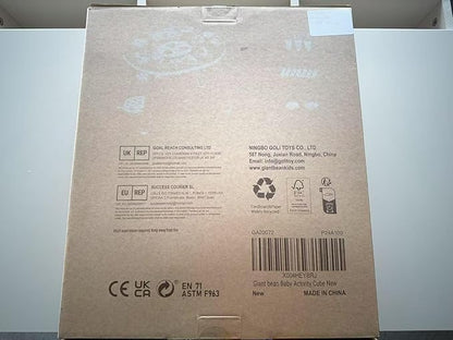 Giant bean® Wooden Activity Table for 1 Year Old, 11-in-1 Montessori Learning Table with Bead Maze, Shape Sorter, Fishing Game & More – Sensory Development Toy for Toddlers, Ideal 1st Birthday Gift