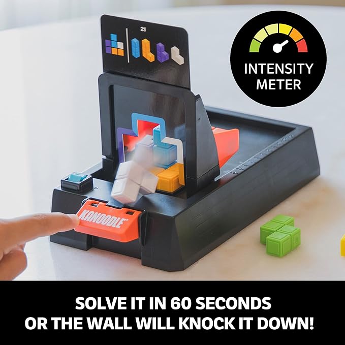 Educational Insights Kanoodle® Shape Escape – 3D Brain Teaser Puzzle, Tower Building & Shape Stacking Game, Timed Logic Challenge, Travel Games and Gifts for Kids, Teens, & Adults Ages 7+