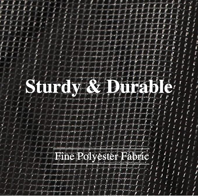 Replacement Gazebo Mosquito Netting 10' x 12',Universal Netting for Canopy Tent,4-Panel with Zipper for Outdoor Patio,Backyard (Mosquito Net Only,Black)