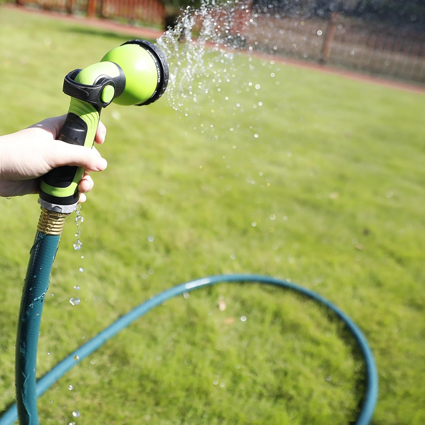 Worth Leader Short Garden Hose 3/4 in. x 2 ft. -Heavy Duty,Durable,Lightweight,Male to Female Fittings -No Kink Leakproof PVC Flexible Water Pipe -Brass Aluminum Ends for Household & Commercial -Green