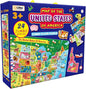 Discover The USA: Extra-Large 24-Piece Floor Puzzle for Kids - Educational Map of America, Colorful States and Landmarks, Ideal for Learning Geography - Fun, Interactive, and Durable Jumbo Puzzle