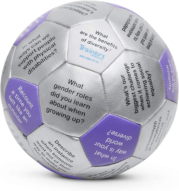 Trainers Warehouse 6" Thumball Collection, 32 Prompts for Conversation, Team Building, Relationship and Training