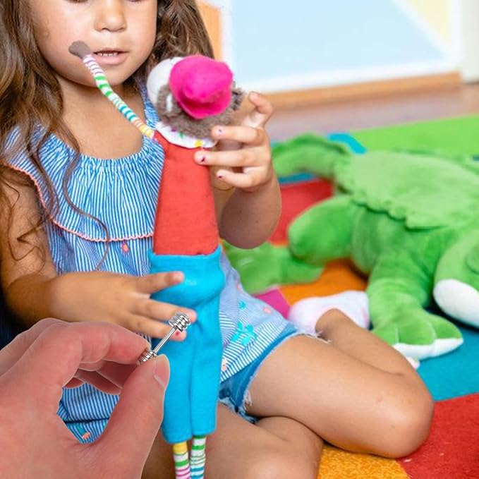 5PCS Miniature Dumbbells,1:12 Miniature Gym Equipment Dollhouse Tiny Dumbbell Toys for Doll House Decoration - 1.1Inch