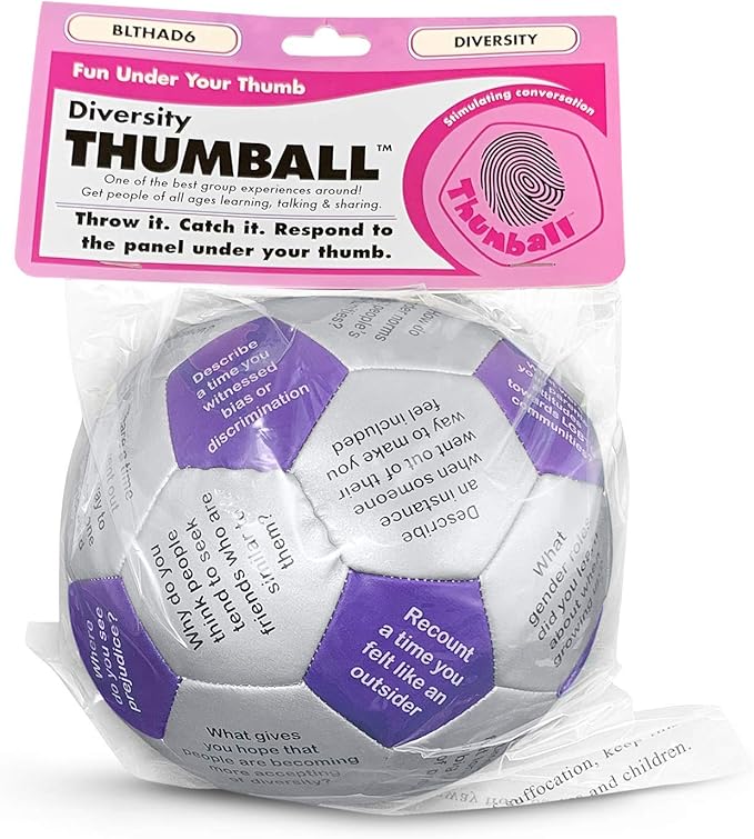 Trainers Warehouse 6" Thumball Collection, 32 Prompts for Conversation, Team Building, Relationship and Training