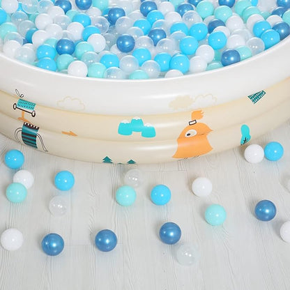 Realhaha Ball Pit Balls 50 100 200 500 Play Balls Plastic Balls for Baby Girls Toddlers Kids Play Tent Pool Playhouse Playpen Party Decoration