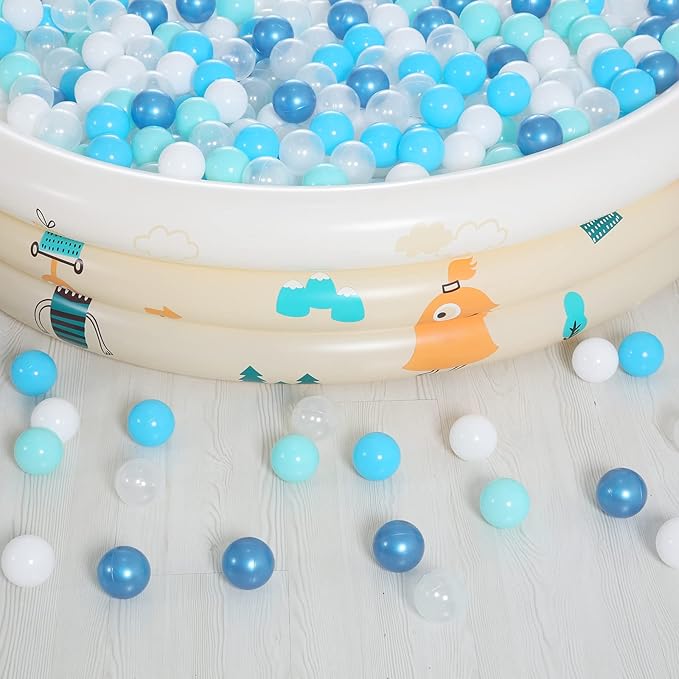 Realhaha Ball Pit Balls 50 100 200 500 Play Balls Plastic Balls for Baby Girls Toddlers Kids Play Tent Pool Playhouse Playpen Party Decoration