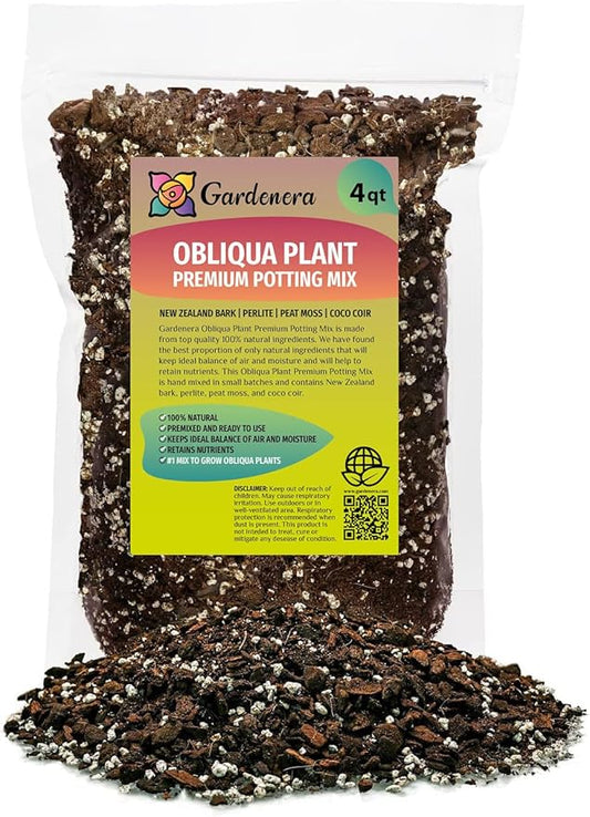 Monstera Obliqua Soil Blend - Customized for Unique Plant Needs by Gardenera - 4 Quart