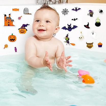 20 PCS Halloween Thick Gel Clings - Window Decals & Stickers for Kids, Toddlers & Adults - Home, Airplane, Classroom, Nursery & Halloween Party Supplies Decorations