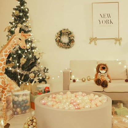 Realhaha Ball Pit Balls 50 100 200 500 Play Balls Plastic Balls for Baby Girls Toddlers Kids Play Tent Pool Playhouse Playpen Party Decoration