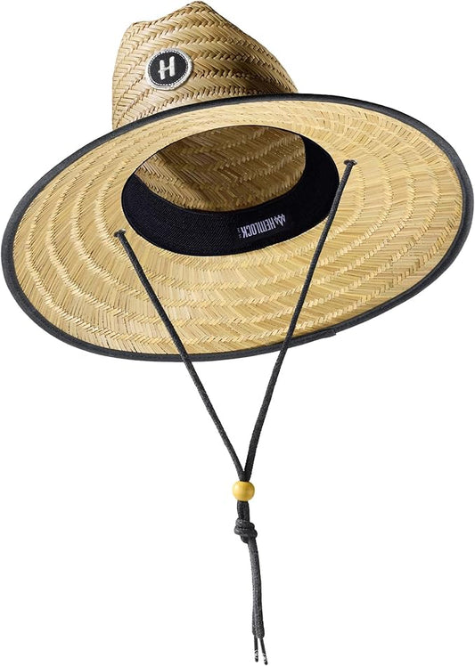 Straw Hat for Men & Women | Lifeguard Hat, Beach Hat & Sun Hat | UPF 50+ Wide Brim for Sun Protection | One Size | Hemlock