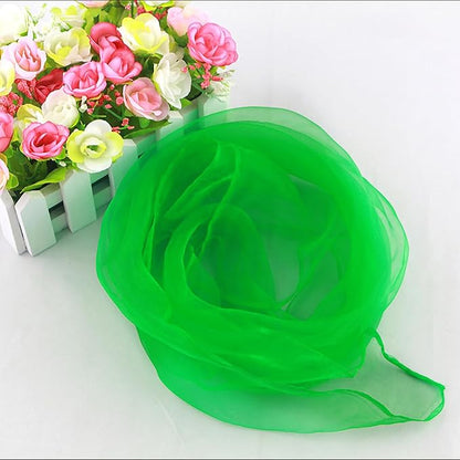 Larcele 12 Pieces Juggling Dance Scarf for Performance Prop Accessory 24 x 24 inches WDSJ-02