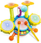 Drum Set for Toddlers, Kids Musical Instruments, Toys for Boy Birthday Gifts, Electric Drum Kit for Babies Boy Girl