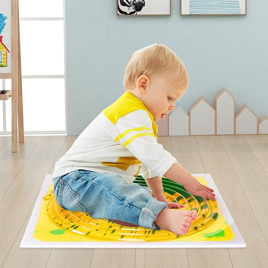 Sensory Floor Tiles for Kids： Liquid Lava Tiles, Interactive Liquid Sensory Tiles for Play and Development 11.8 x 11.8 inches 1 Piece for Floor Sensory Tiles Kids 3-12 Years Old use