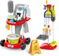 Kids Cleaning Set for Toddlers Pretend Play Housekeeping Supplies Kits with Real Working Vacuum Cleaner, Broom, Spray Bottle, Dust Pan and More Role Play Educational Toys for Toddler Boys Girls (Red)
