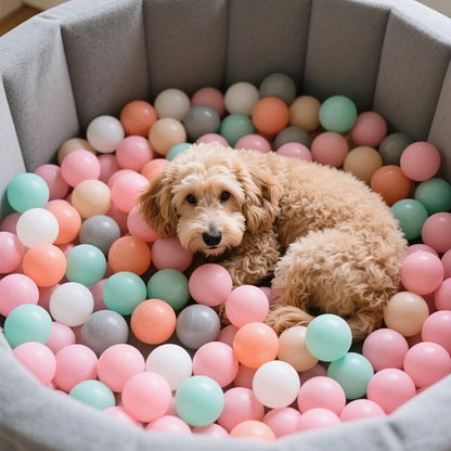 GOGOSO Balls for Ball Pit - Plastic Ball for Toddlers, Baby Kids Ball Pool Decoration 50 100 200 300 500 1000 (6 Colors, 50 Balls)