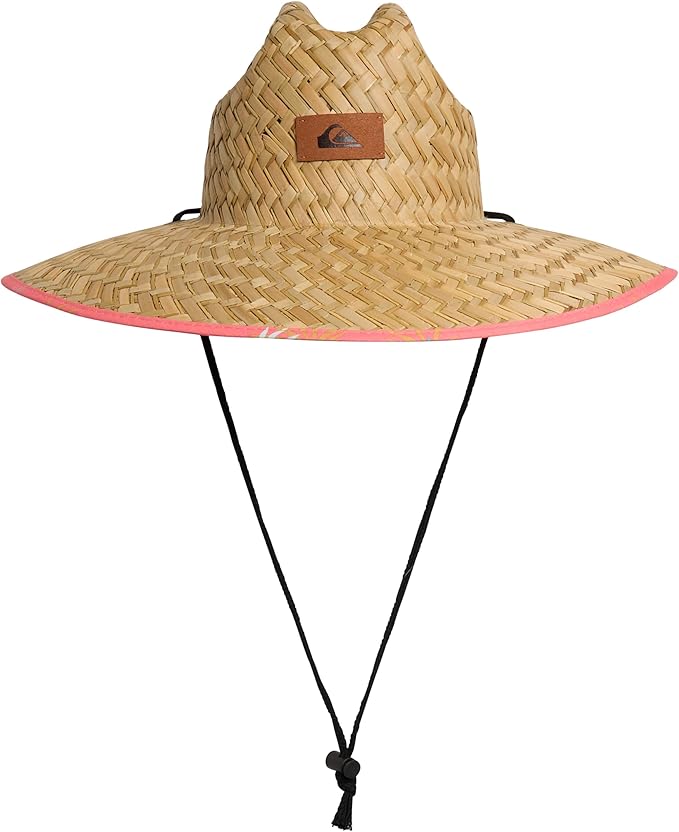 Quiksilver Men's Wide Brim Outdoor Lifeguard Straw Sun Hat