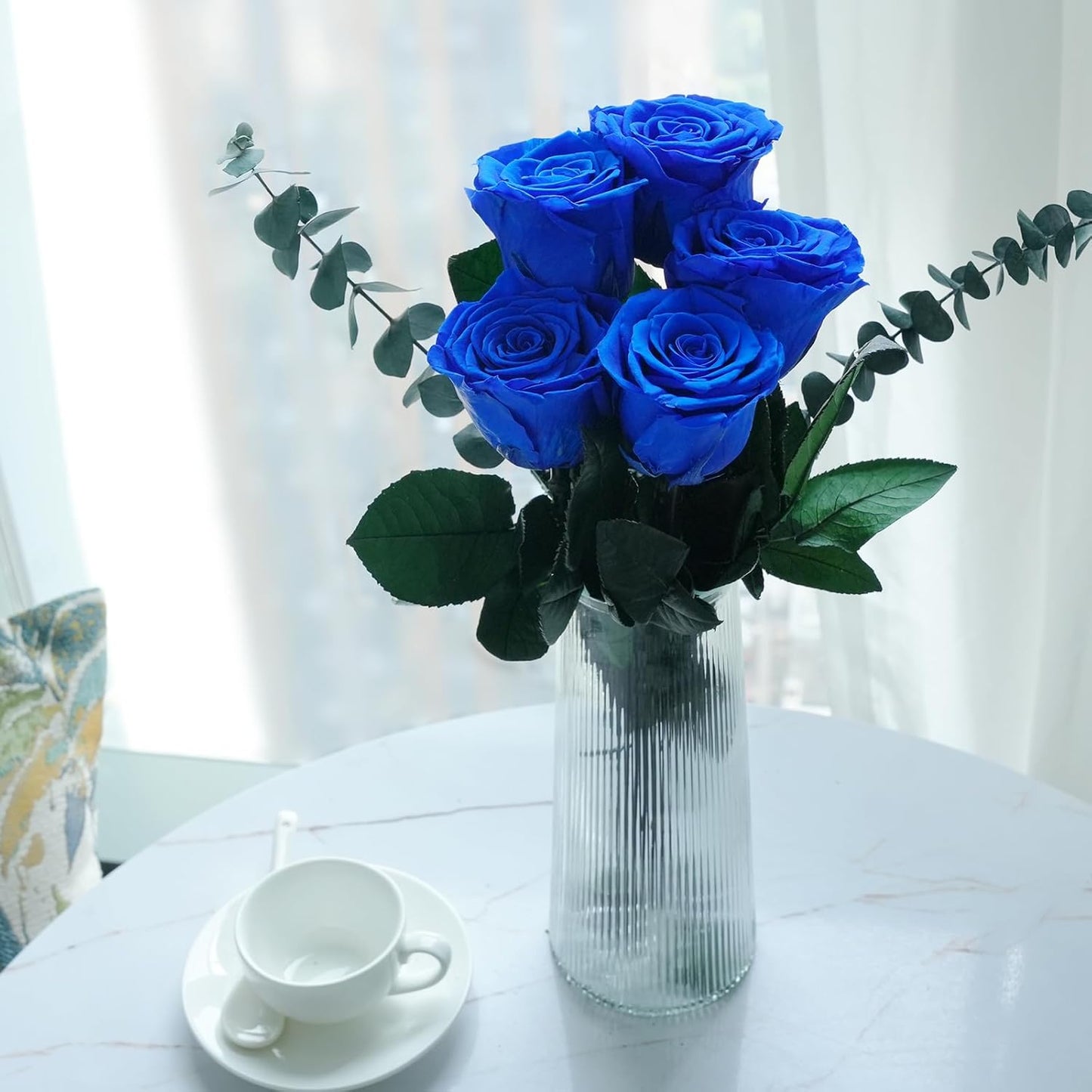 Yamonic Preserved Flowers Rose Gifts for Mom Grandma, Mom Birthday Gifts for Women, Mothers Day Real Flower Rose Gifts for Mom,Her,Wife,Girlfriend on Christmas,Valentine's Day,Anniversary(5 Rose)