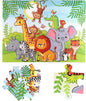 Jumbo Floor Puzzle for Kids, Large Jigsaw Puzzles 36 Piece for Kids Ages 3-5,Preschool Learning & Education Toys, Gifts for 4-8 Year Old Boys and Girls(Jungle Animals)