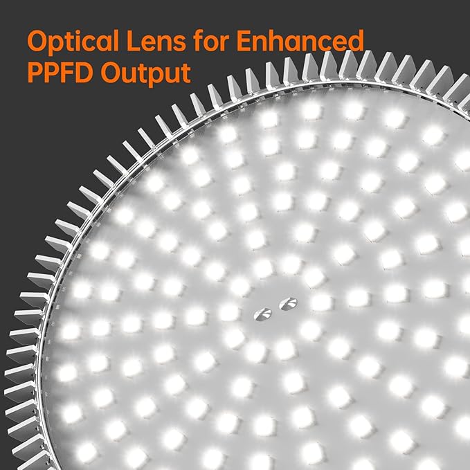 Hanging Grow Lights for Indoor Plants, 25W Full Spectrum, White Plant Light Bulb with Timer, 16.4FT Power Cord, 5000K, Pendant or Ceiling Installation, Perfect for Tall Plants, and Plant Shelf