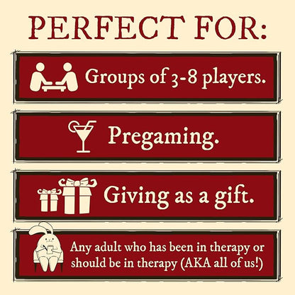 Horrible Therapist: Extra Horrible Edition by Exploding Kittens - A Card Game for 3-8 Players, Ages 17+ - Adult Party Game for Family Night