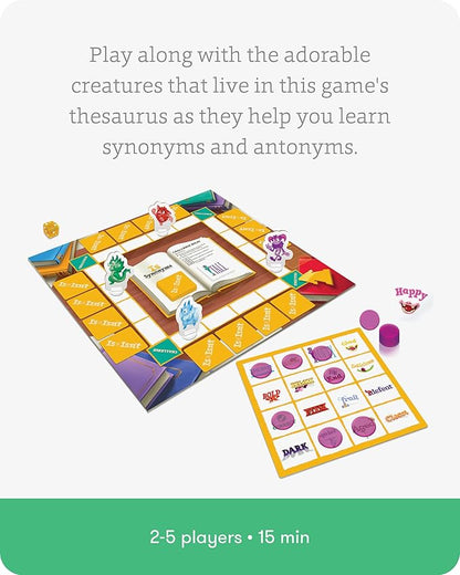 SimplyFun Is or Isn’t - Expand Vocabulary Skills by Identifying Synonyms and Antonyms - an Engaging and Educational Bingo Game for Kids - for 2 to 5 Players, Ages 6 & Up
