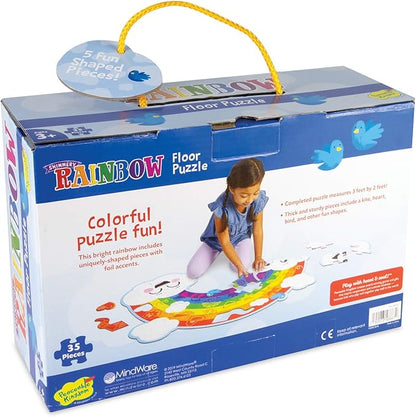 Peaceable Kingdom Shimmery Rainbow Floor Puzzle