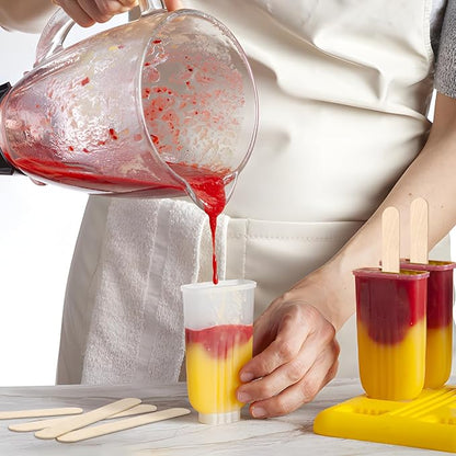 WISYOK 1500 PCS Wooden Popsicle Sticks for Crafts, 6 Inch Wood Craft Sticks, Wide Lollipop Sticks, Treat Sticks Ice Pop Sticks for Creative Designs or Children Education, Home Art Projects