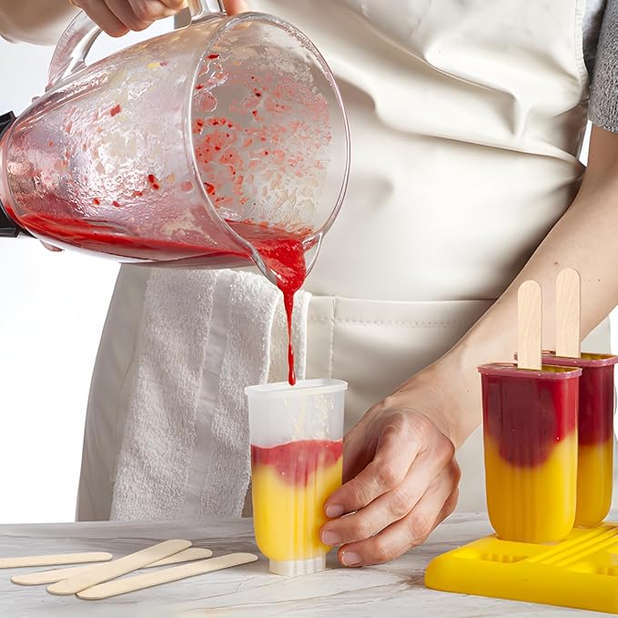 WISYOK 2000 PCS 6 Inch Wooden Popsicle Sticks for Crafts, Wooden Craft Sticks, Wide Lollipop Sticks, Treat Sticks Ice Pop Sticks for Creative Designs or Kids Education, Home Art Projects