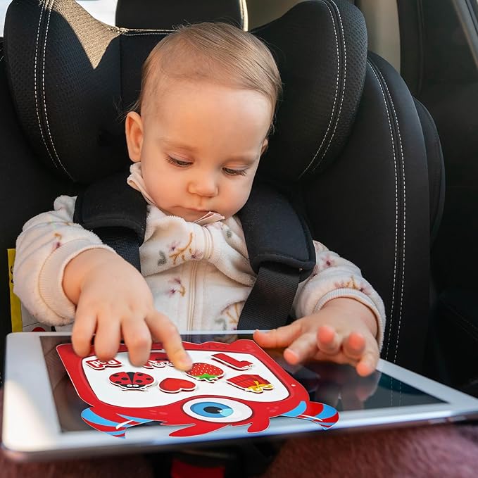 Cinrobiye 12 Sets Color Sorting Felt Board，Montessori Monster Matching Game Preschool Matching Activities for Home School Autism Activities Calm Down Gift