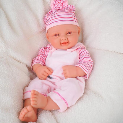 Girl 17.5 Inch, Full Silicone Baby Doll, Realistic Baby Dolls, Realistic Veins & Pose, Not Vinyl, Reborn Baby Dolls Silicone Full Body, Gift Set