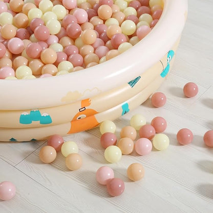 Realhaha Ball Pit Balls 50 100 200 500 Play Balls Plastic Balls for Baby Girls Toddlers Kids Play Tent Pool Playhouse Playpen Party Decoration