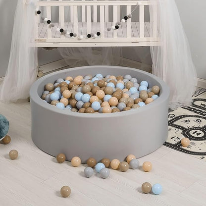 GOGOSO Ball Pits Balls for Toddlers Pack of 50 100 200 Plastics Shape Ball Non-Phthalate Non-BPA Non-Toxic 2.2-Inch Crush Proof Play Balls