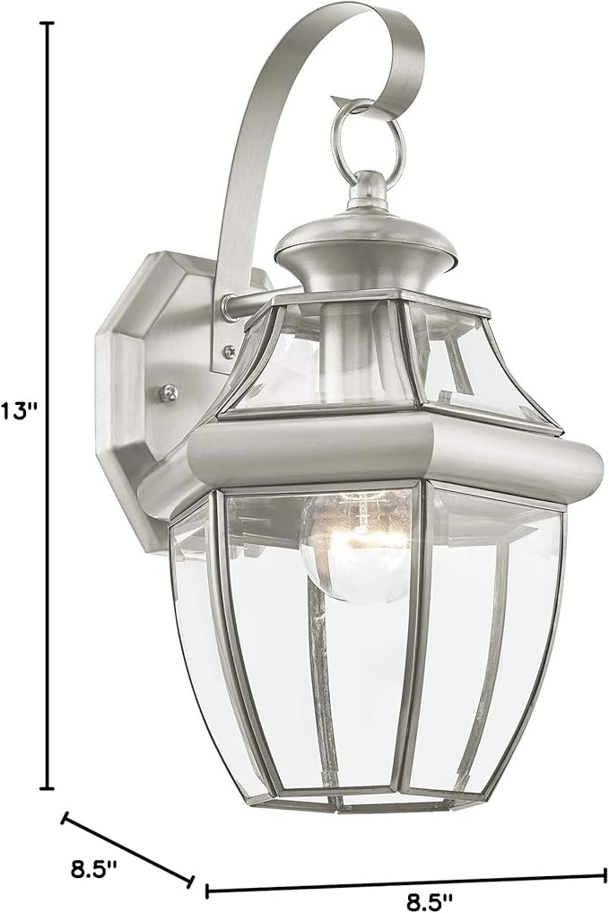 Livex Lighting 2151-03 Outdoor Lighting, 13" x 8.5" x 8.5", White