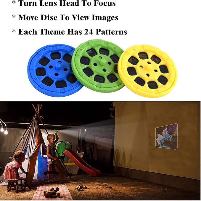 Georgie Porgy Children Projector Toys Educational Science Set Wall Ceiling Tent Torch Flashlight for Kids Gifts for Boys Girls (Unicorn)