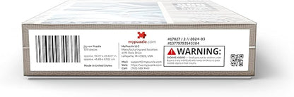 MyPuzzle Pluto: Meteor Showers, Vintage Poster - Premium 500 Piece Jigsaw Puzzle for Adults