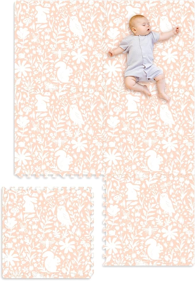 TCBunny Extra Large Baby Play Mat - 4FT x 6FT Foam Puzzle Floor Mat for Kids & Toddlers (Nordic Style)