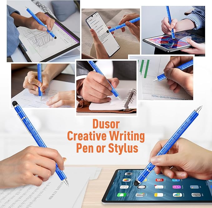 Gifts for Men Fidget Pen, Stocking Stuffers for Teen Boys, White Elephant Gifts for Adults, Anniversary Birthday Gift for Men Him Husband Teenage Boy Brother, Mens Gift for Christmas Multifunction Pen