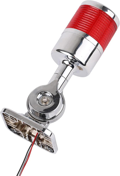 110V to 220V LED Stack Tower Lights, Industrial Warning Lights, Andon Lights, Column Signal Tower Indicator Lamp Beacon, Continuous/Flashing Light Switchable, 1 Layer (with Buzzer)